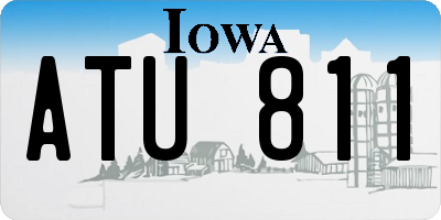 IA license plate ATU811