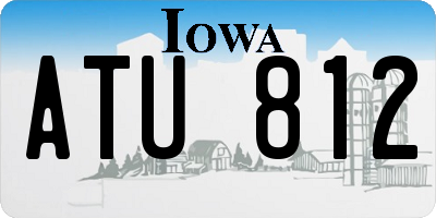 IA license plate ATU812