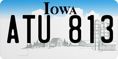 IA license plate ATU813