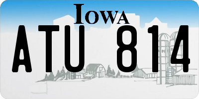 IA license plate ATU814