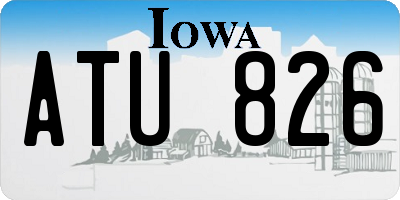 IA license plate ATU826