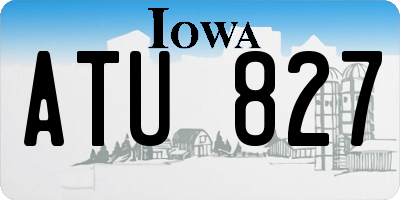 IA license plate ATU827