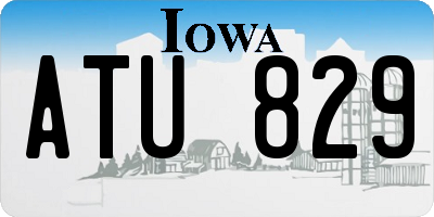 IA license plate ATU829