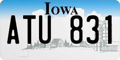 IA license plate ATU831