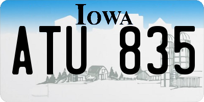 IA license plate ATU835
