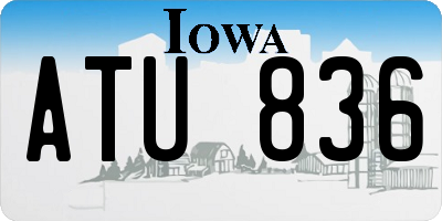 IA license plate ATU836