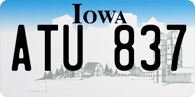 IA license plate ATU837