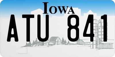 IA license plate ATU841