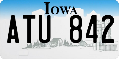 IA license plate ATU842