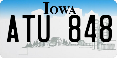 IA license plate ATU848
