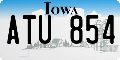 IA license plate ATU854