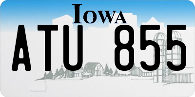 IA license plate ATU855