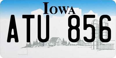 IA license plate ATU856