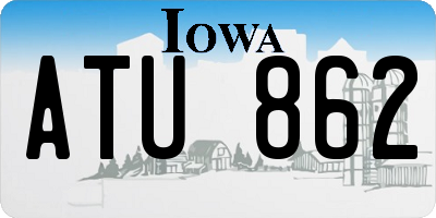 IA license plate ATU862