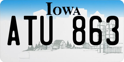 IA license plate ATU863
