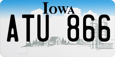 IA license plate ATU866