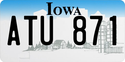 IA license plate ATU871