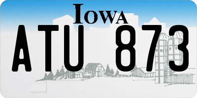 IA license plate ATU873