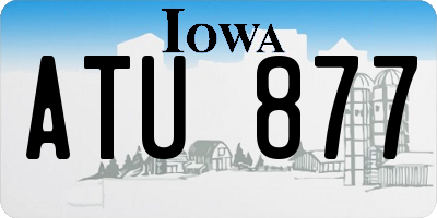 IA license plate ATU877