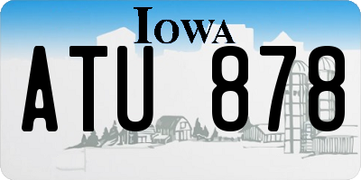 IA license plate ATU878