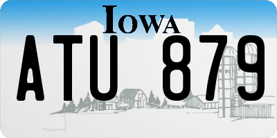 IA license plate ATU879