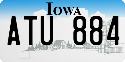 IA license plate ATU884