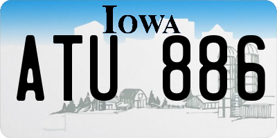 IA license plate ATU886