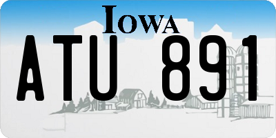 IA license plate ATU891