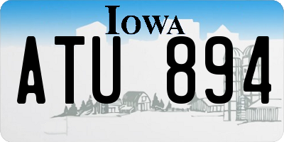 IA license plate ATU894