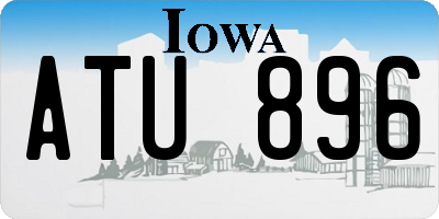 IA license plate ATU896