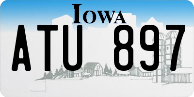 IA license plate ATU897