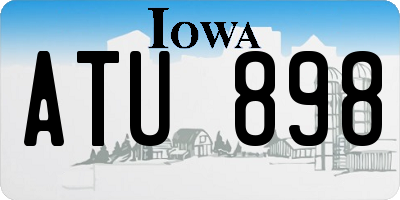 IA license plate ATU898