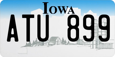 IA license plate ATU899