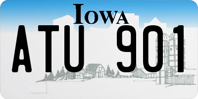 IA license plate ATU901