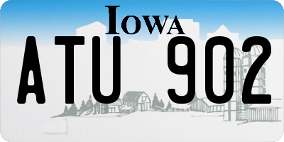 IA license plate ATU902