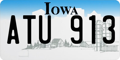 IA license plate ATU913