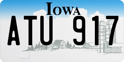 IA license plate ATU917