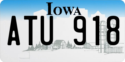 IA license plate ATU918