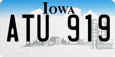 IA license plate ATU919