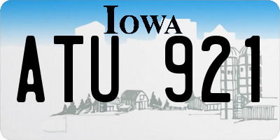 IA license plate ATU921