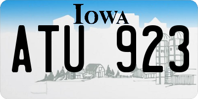 IA license plate ATU923