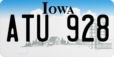 IA license plate ATU928