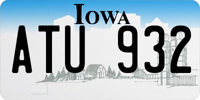 IA license plate ATU932