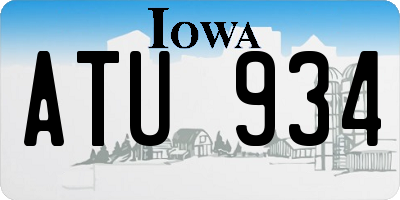IA license plate ATU934