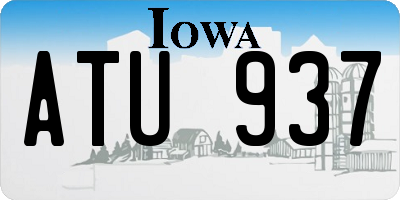 IA license plate ATU937