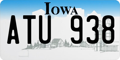IA license plate ATU938