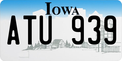 IA license plate ATU939