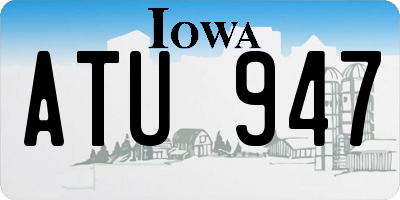 IA license plate ATU947