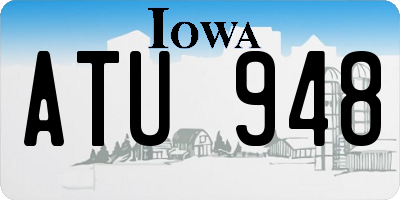 IA license plate ATU948