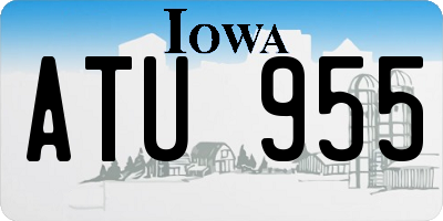 IA license plate ATU955